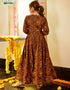 Multi Cotton Silk Pant Suit Back View