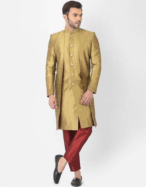 Chiku Kurta Dhupion Silk Payjama