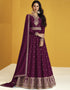 Purple Fox Georgette Anarkali Salwar Suit