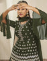 Mehendi Green Georgette Lehenga Suit Salwar Kameez