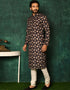 Black Kurta Cotton Payjama Closure View
