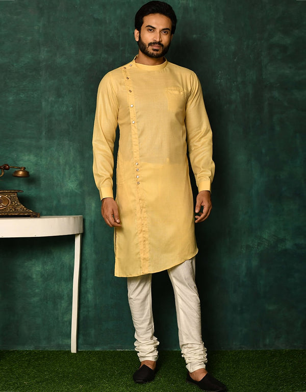 Beige Kurta Cotton Payjama