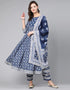 Blue Pure Cotton Pant Anarkali