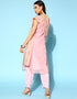 Light Pink Organza Pant Suit Back View