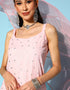 Light Pink Poly Crepe Sharara Suit Salwar Kameez