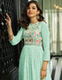 Pista Fox Georgette Anarkali Salwar Suit Closure View