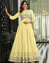 Yellow Fox Georgette Anarkali Salwar Suit