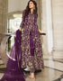 Purple Pure Butterfly Net Pant Suit