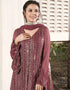 Pink Fox Georgette Palazzo Salwar Suit Closure View