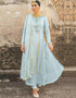 Sky Blue Fox Georgette Chudidar Salwar Suit