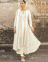 White Fox Georgette Chudidar Salwar Suit