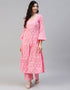 Pink Cotton Palazzo Salwar Suit