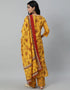 Pink Pure Cotton Palazzo Suit Back View
