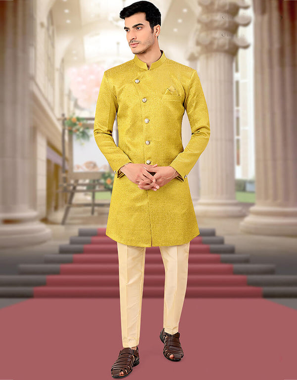 Yellow Kurta Terry Rayon Trouser