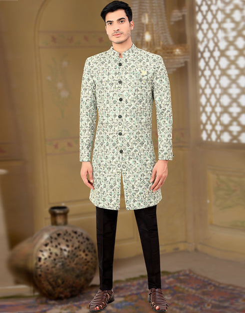 Multi Kurta Velvet Trouser