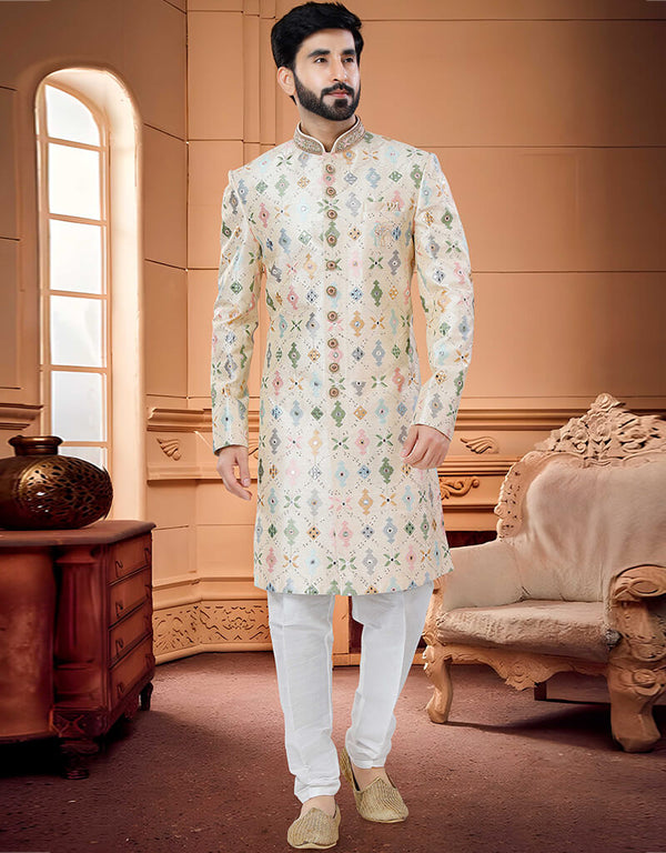 Gold Kurta Silk Payjama