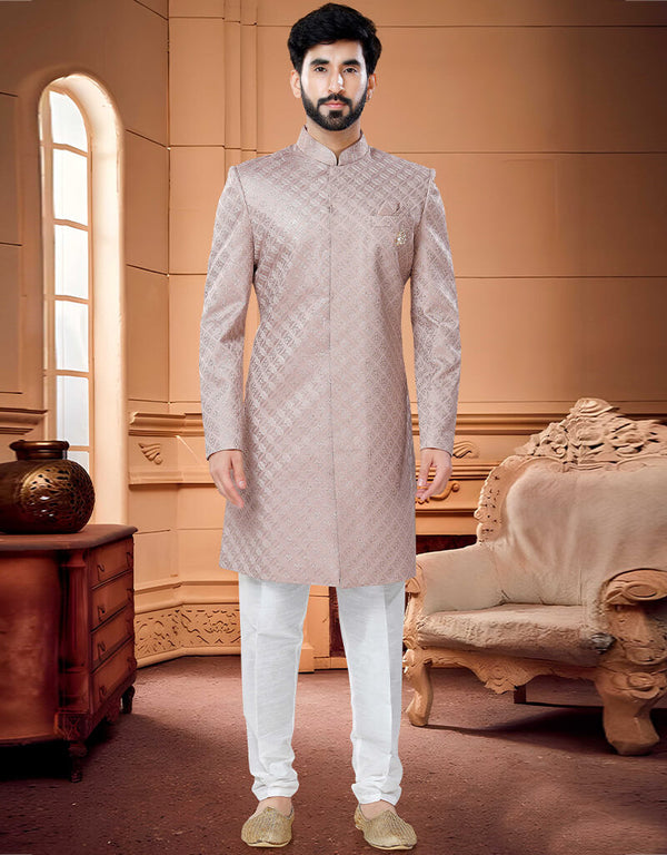 Onion Pink Kurta Silk Payjama