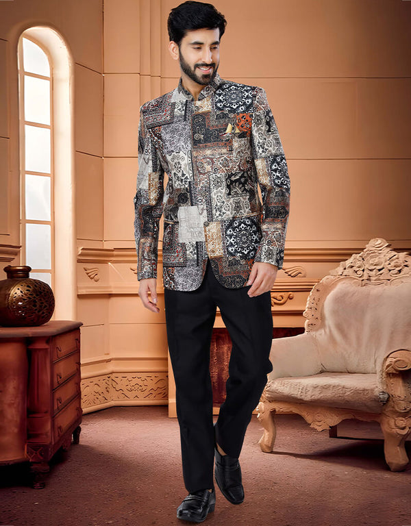 Multi Color Kurta Satin Swad Trouser