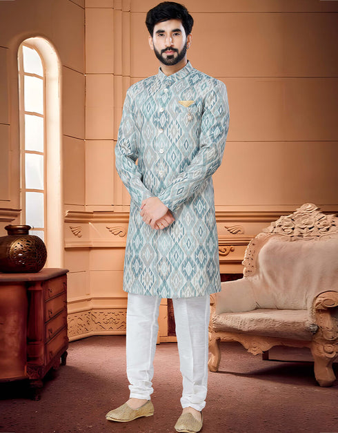 Shades Of Green Kurta Handloom Cotton Payjama