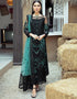 Black Faux Georgette Palazzo Salwar Suit