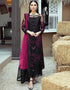 Black Faux Georgette Palazzo Salwar Suit