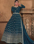 Teal Georgette Anarkali Salwar Suit