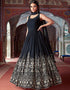 Black Georgette Na Anarkali