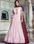 Light Pink Georgette Na Anarkali