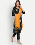 Black Heavy Silk Pant Salwar Suit Closure View