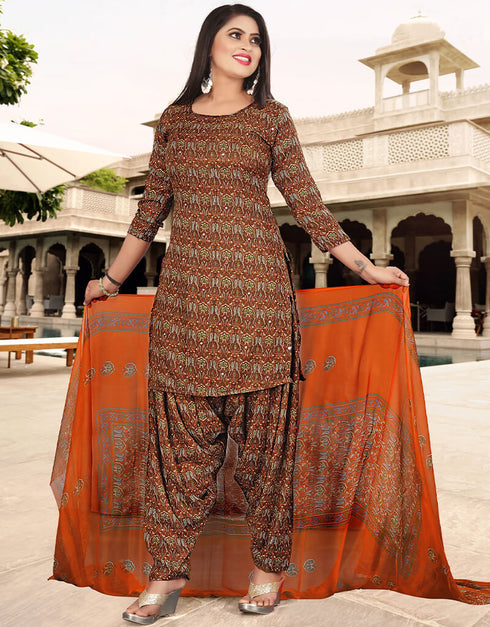Multi Pashmina Patiyala Salwar Suit