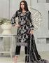 Black Faux Georgette Pant Salwar Suit