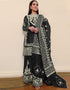 Black Organza Silk Palazzo Salwar Suit