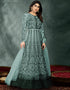Sea Green Net Anarkali Salwar Suit