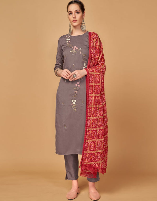 Lord Silk Ligth Burgendy Suit Suit Pant Bottom