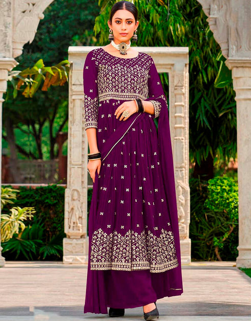 Barossa Lehenga style Suit Semi-Stitched Designer Salwar Kameez Salwar Kameez in Embroidery, Sequins & Lace Work