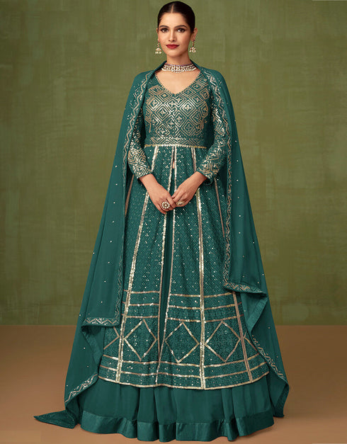 Rama Faux Georgette Anarkali Salwar Suit