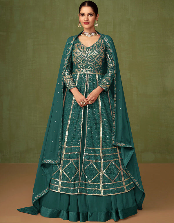 Rama Faux Georgette Anarkali Salwar Suit