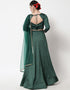 Green Cotton Lehenga Choli Closure View