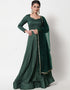 Green Cotton Lehenga Choli
