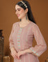 Light Pink Heavy Georgette Lehenga Straight Salwar Kameez