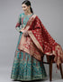 Rama Blue Banarasi Silk Jacquard Lehenga Choli