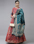 Red Banarasi Silk Jacquard Lehenga Choli