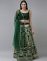 Green Banarasi Silk Jacquard Lehenga Choli