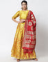 Yellow Banarasi Silk Jacquard Lehenga Choli