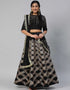 Black Satin Lehenga Choli