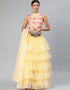 Light Yellow Art Silk Lehenga Choli