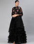Black Art Silk Lehenga Choli