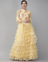 Light Yellow Art Silk Lehenga Choli