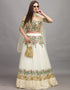 Off White Net Lehenga Choli