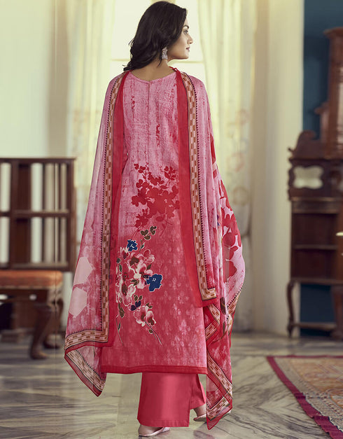 Pink Pure Airjet Jaam Satin Pant Straight Closure View